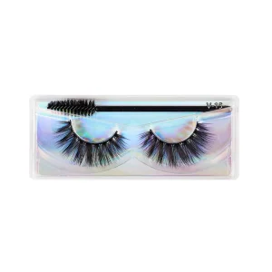 Your logo False Eyelashes Natural 3D Silk Lashes Synthetic Hair Eyelashes OEM