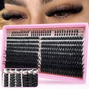 Yunhai Lash Clusters Private Label Diy D Curl Pre Cut Segment Diy Cluster Lashes Kit Packaging Custom