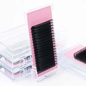 Yunhai Real Mink Individual Eyelash Extensions Private Velvet Lash Tray Cashmere Matte Black Eyelash Trays