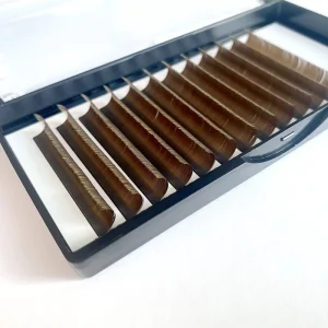 透明盒彩色睫毛 多色仿貂丝卷 深棕色个人睫毛睫毛延伸