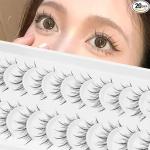 漫画睫毛 自然纤长 尖头条状 动漫风格 合成毛 半手工 自粘睫毛