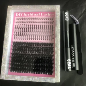 纯手工制作均匀卷翘塑形柔软弹力纤维温和贴合眼线舒适化妆纤长睫毛