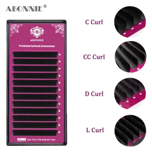 j B C Cc D Curl 0.02 0.03 0.05 0.07 Individual Eyelash Extensions Soft Silk Dark Fluffy Full Matte Lash Extensions