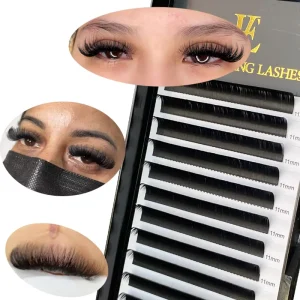 j B c Cc d Dd L M Curl Eyelash Extensions Easy Fan Cashmere Vegan Lash Extensions Trays Custom logo